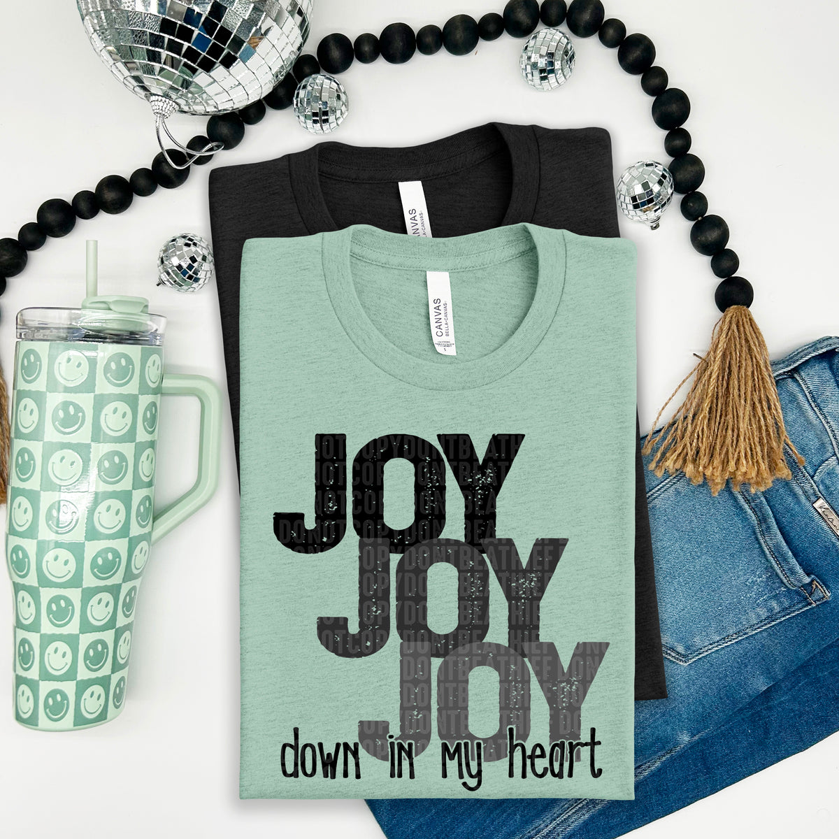 Joy Joy Joy BLACK (SDD) DTF transfer