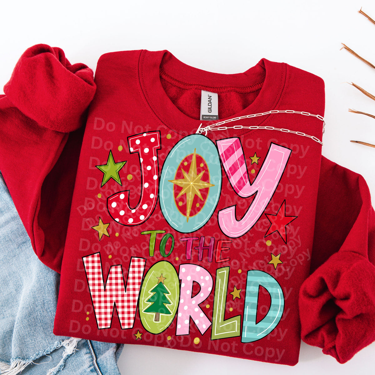 Joy to the world stars (Irene) DTF Transfer