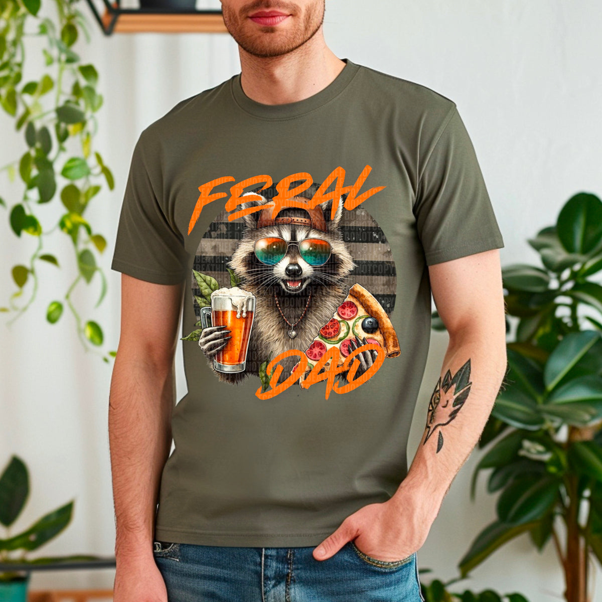 Feral Dad 104661 DTF transfer