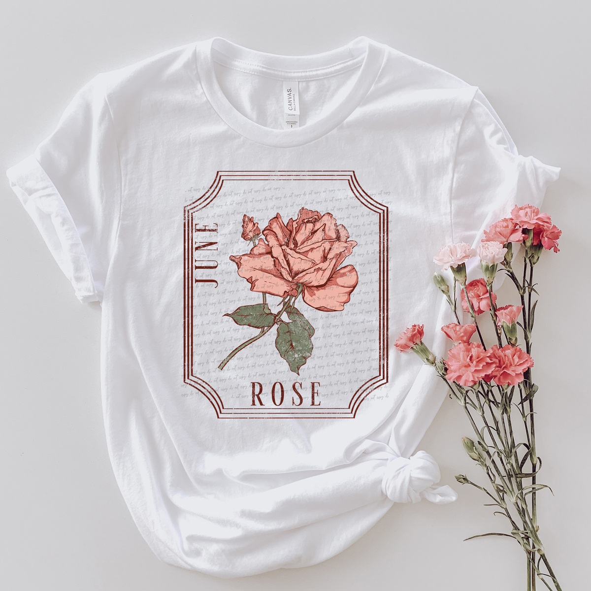 June Rose Grunge 86702 DTF Transfer