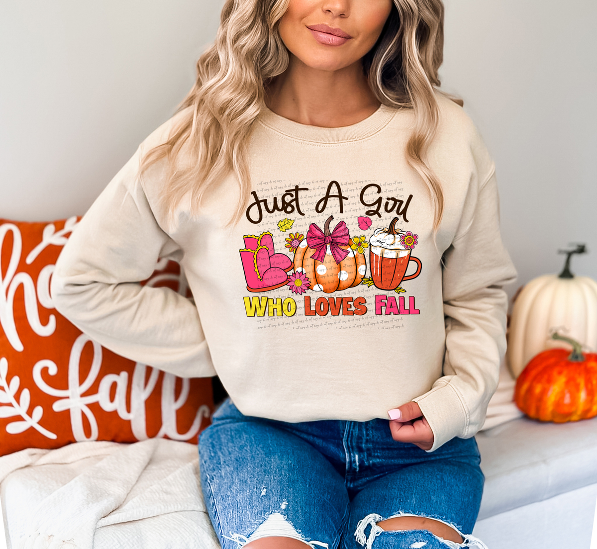 Just A Girl Who Loves Fall 57047 DTF transfer