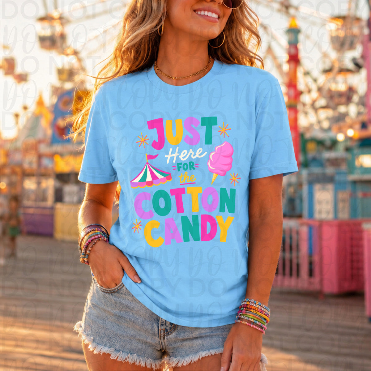 Just here for the cotton candy (UAC) DTF Transfer
