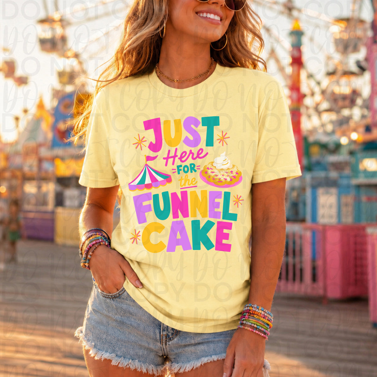 Just here for the funnel cake (UAC) DTF Transfer