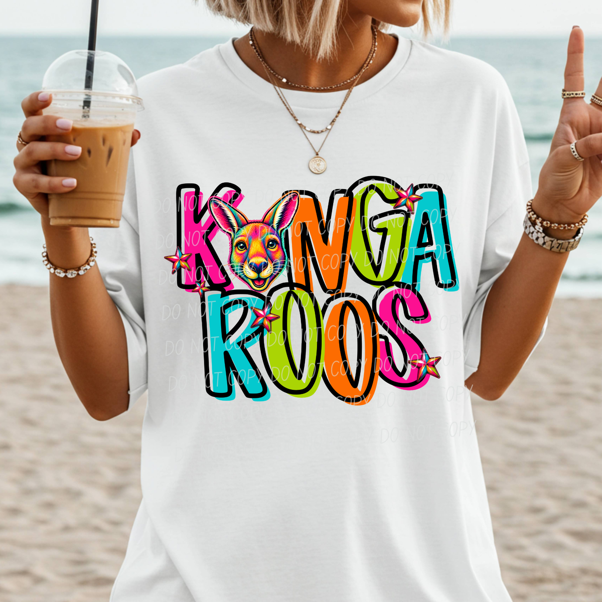 Kangaroos Friday night neon (City) DTF Transfer