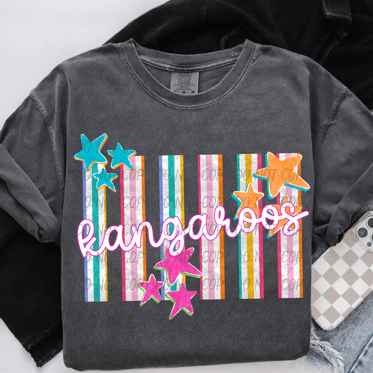 kangaroos spirit stripes (city) DTF Transfer