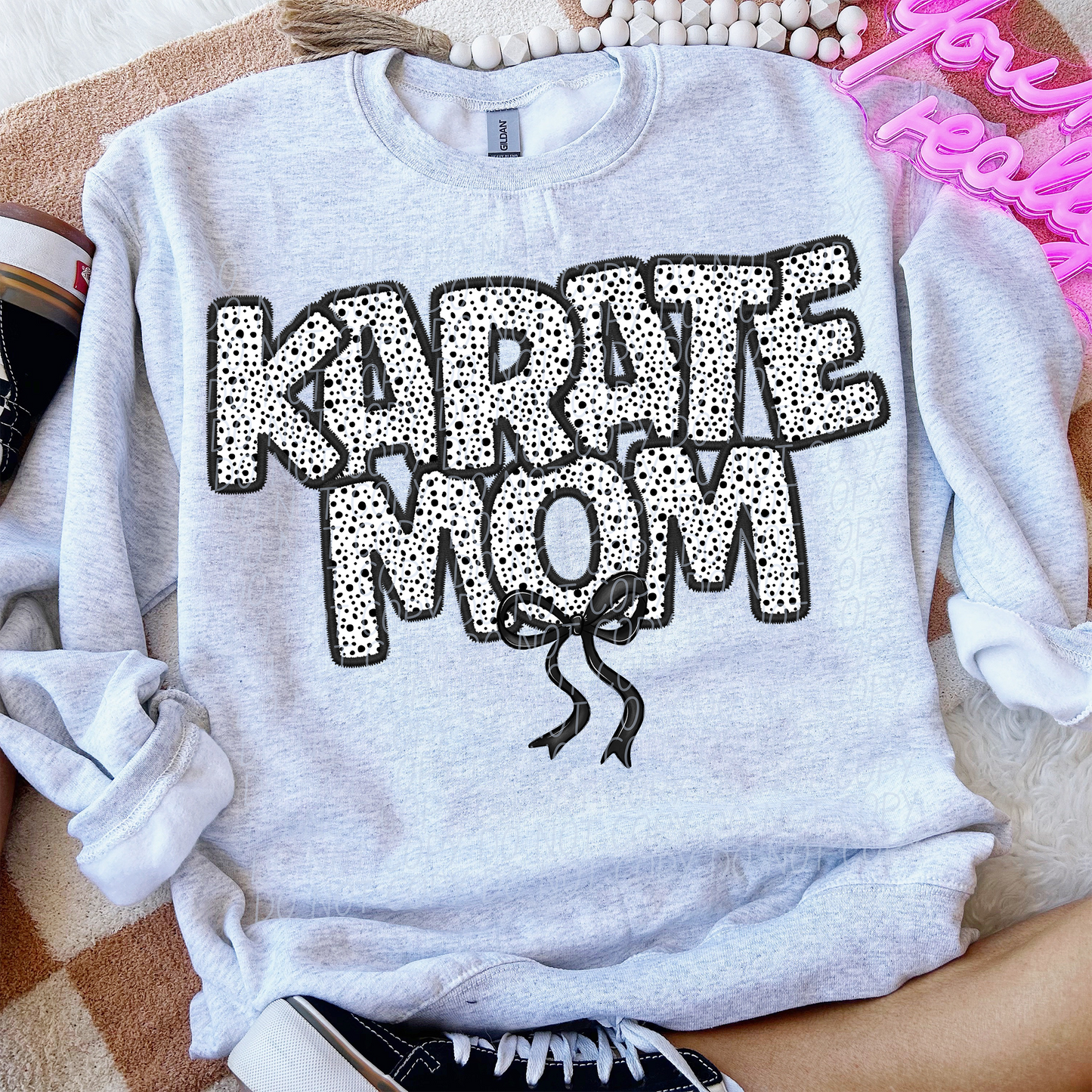 Karate Mom Bow 74242 DTF Transfer