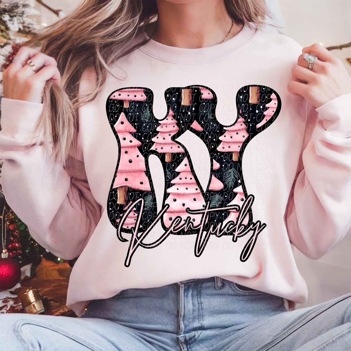 KY Kentucky Christmas State 66220 DTF transfer