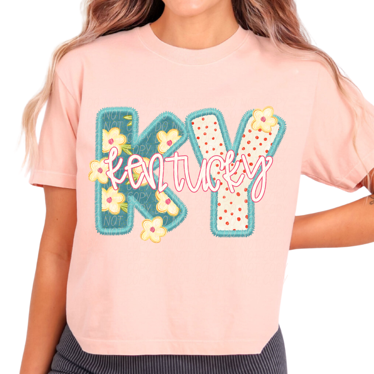 Kentucky retro floral (City) DTF Transfer