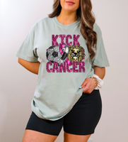 kick cancer soccer lion sequins 40225 DTF TRANSFER