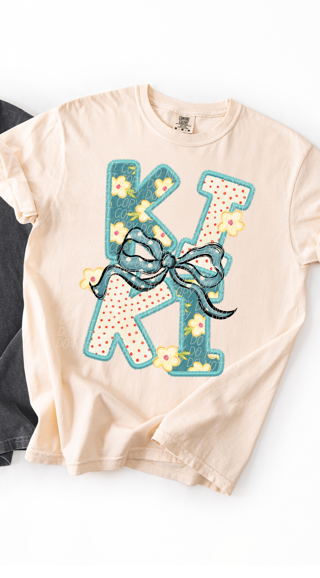 Kiki Vintage Name with Bow (City) DTF Transfer