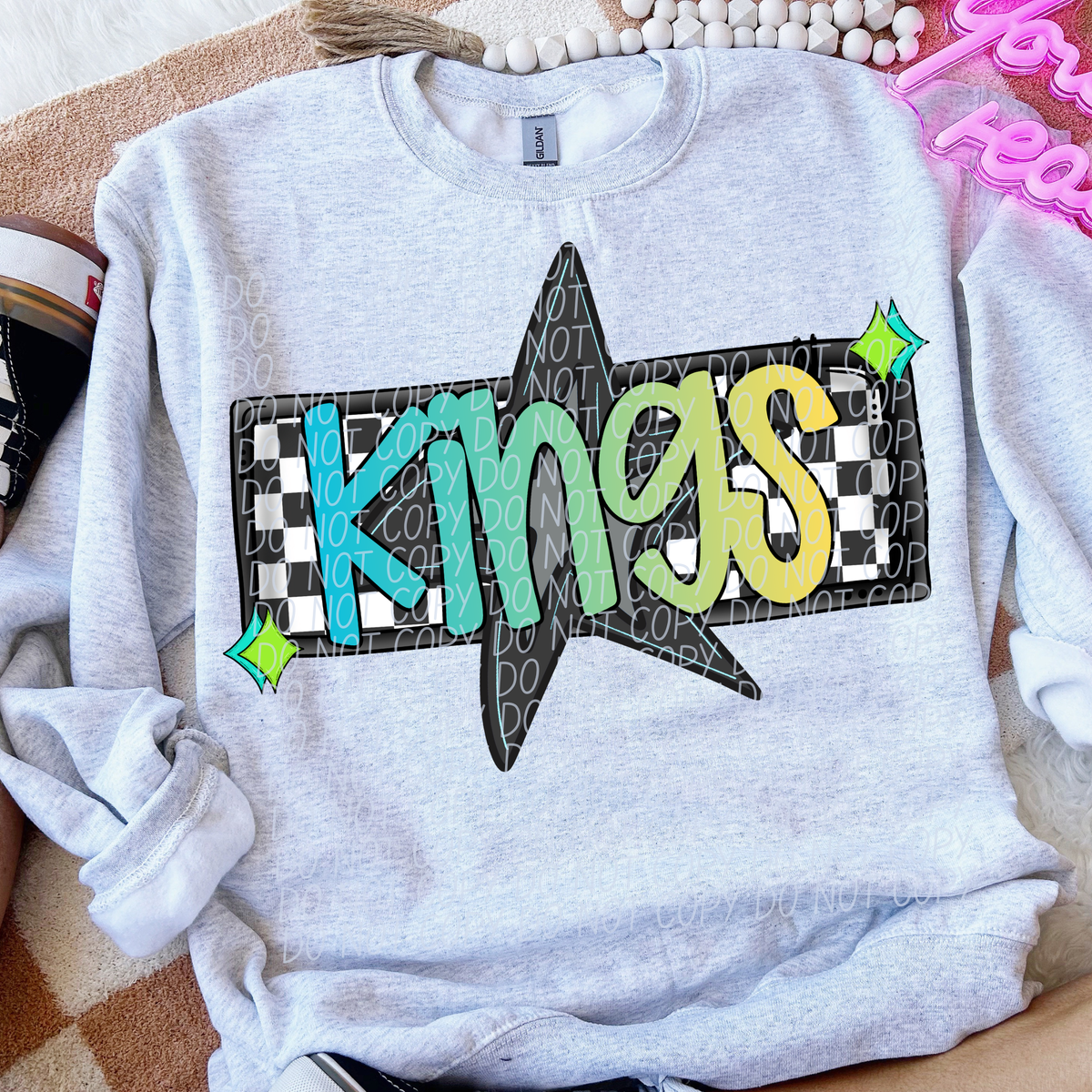 Kings Skater Boy Mascot (City) DTF transfer