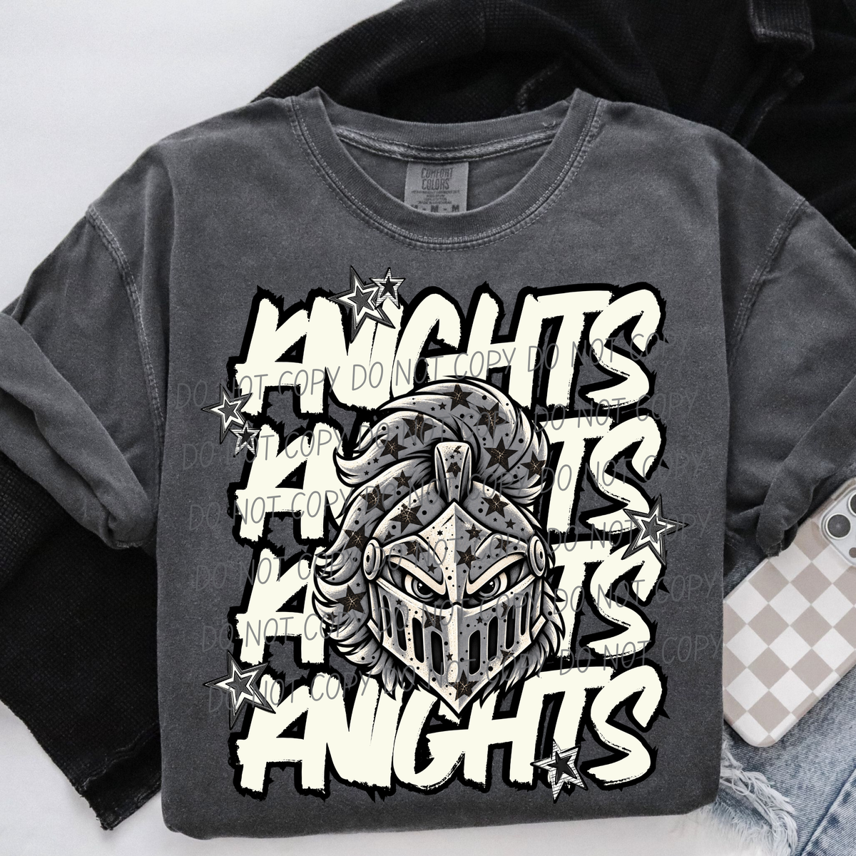 knights varsity after dark (city) DTF Transfer