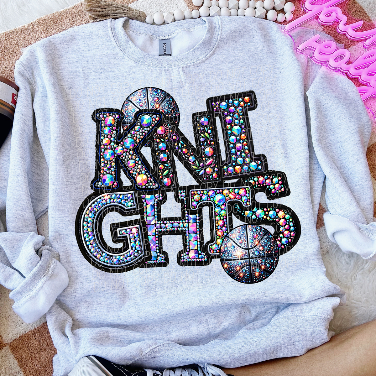 Knights Basketball Rhinestone (CITY) 66547 DTF transfer