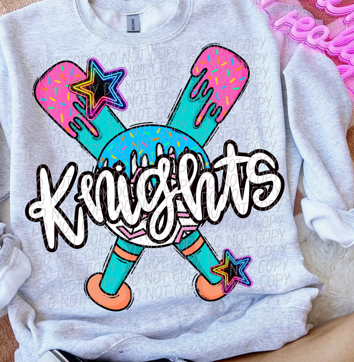 Dripping baseball Knights (CITY) DTF transfer