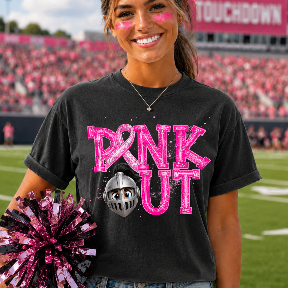 Knights Pink out (city) DTF transfer