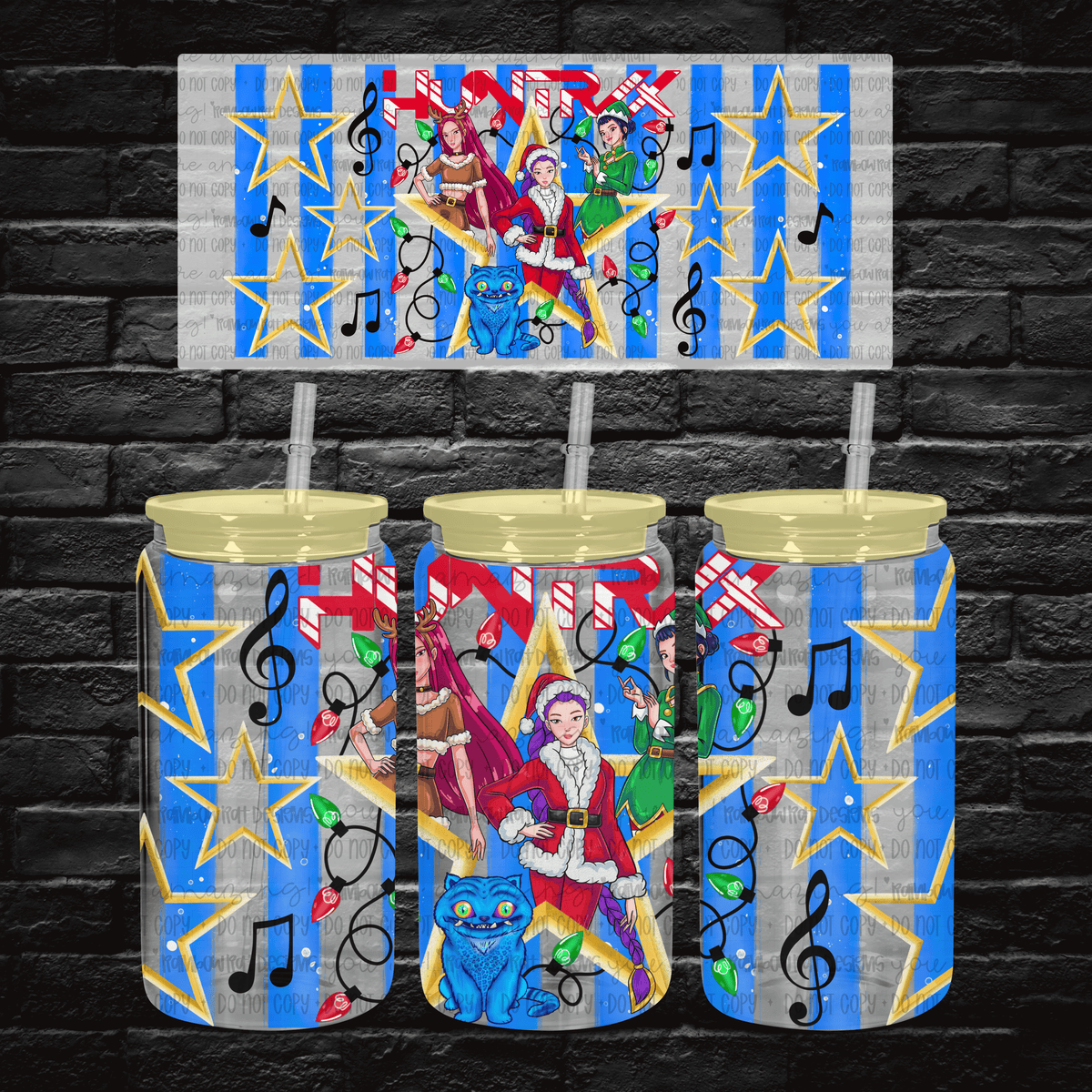Demon hunter Christmas (RRD) UV DTF WRAP