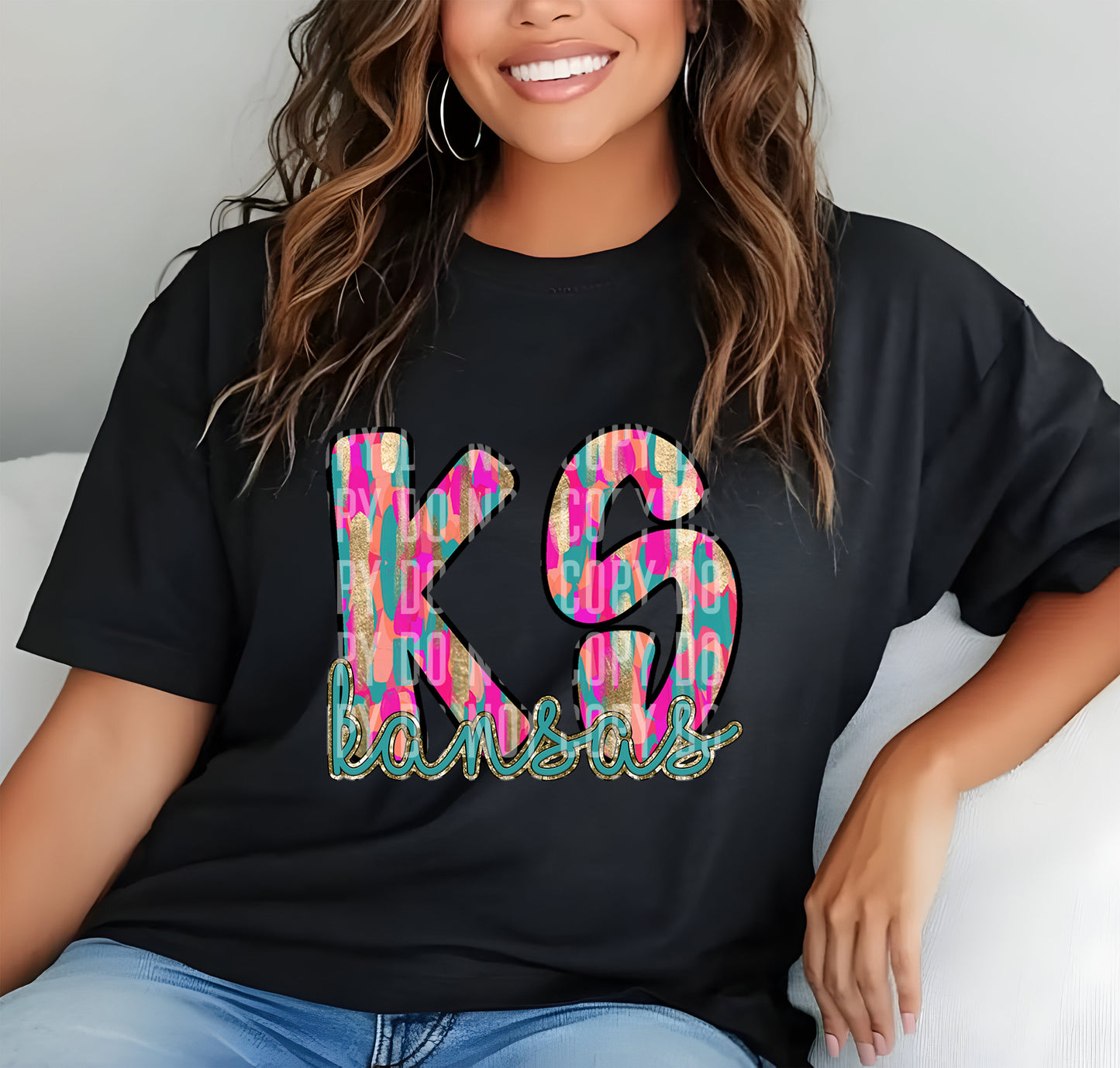 KS Kansas Brushstrokes 69556 DTF transfer