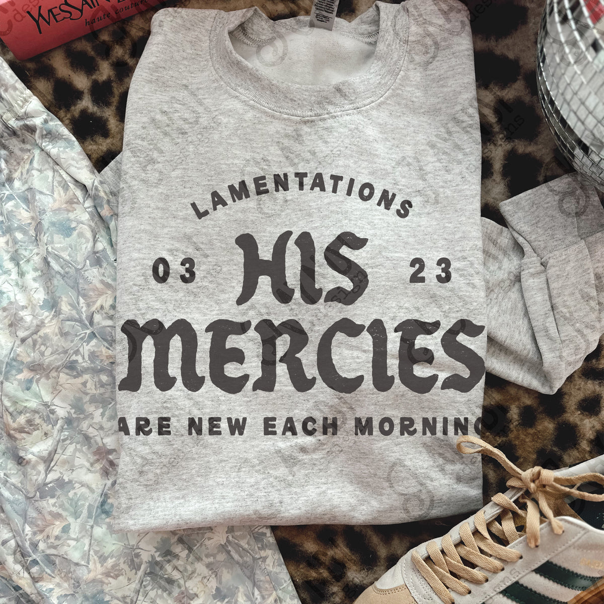 His mercies GRAY (Kayndi) DTF Transfer