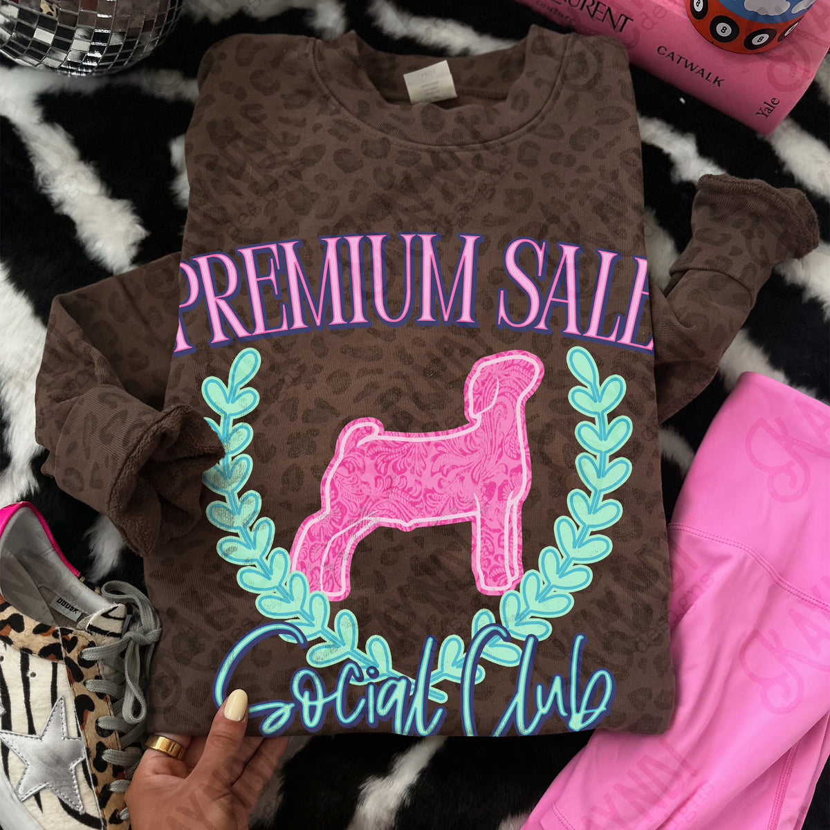Premium sale goat social club PINK (Kayndi) DTF Transfer
