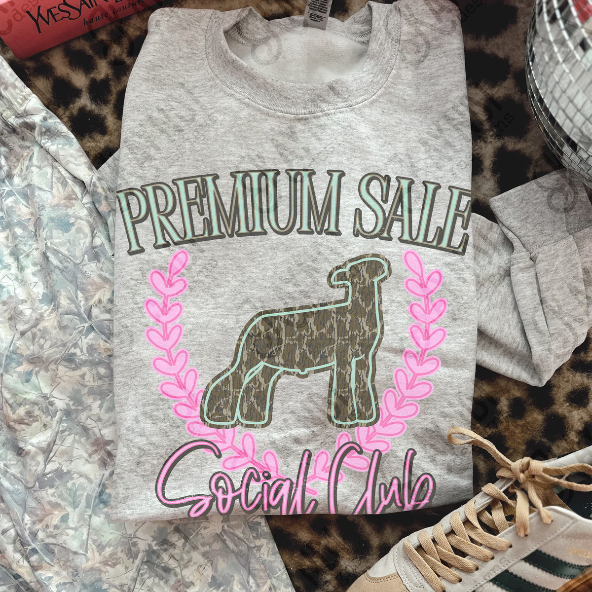 Premium sale lamb social club CAMO (Kayndi) DTF Transfer