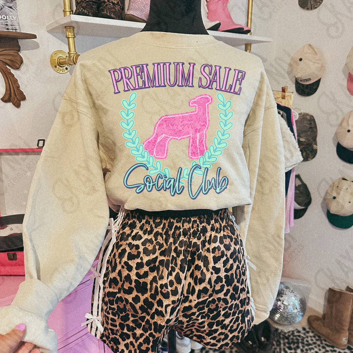 Premium sale lamb social club PINK (Kayndi) DTF Transfer