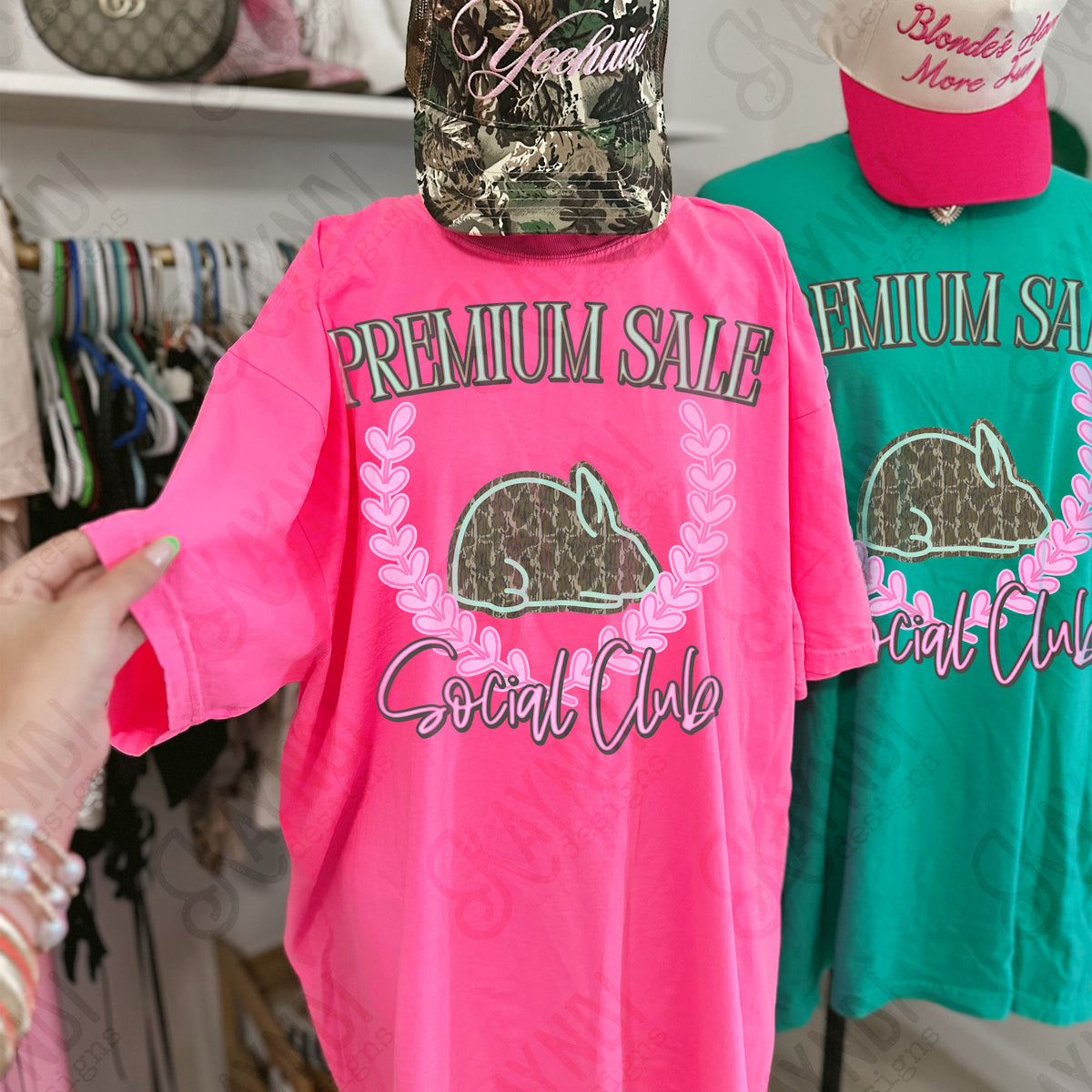 Premium sale rabbit social club CAMO(Kayndi) DTF Transfer