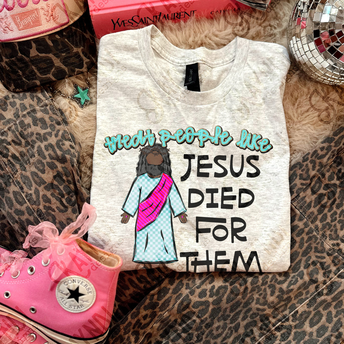 Treat people like Jesus (Kayndi) DTF Transfer