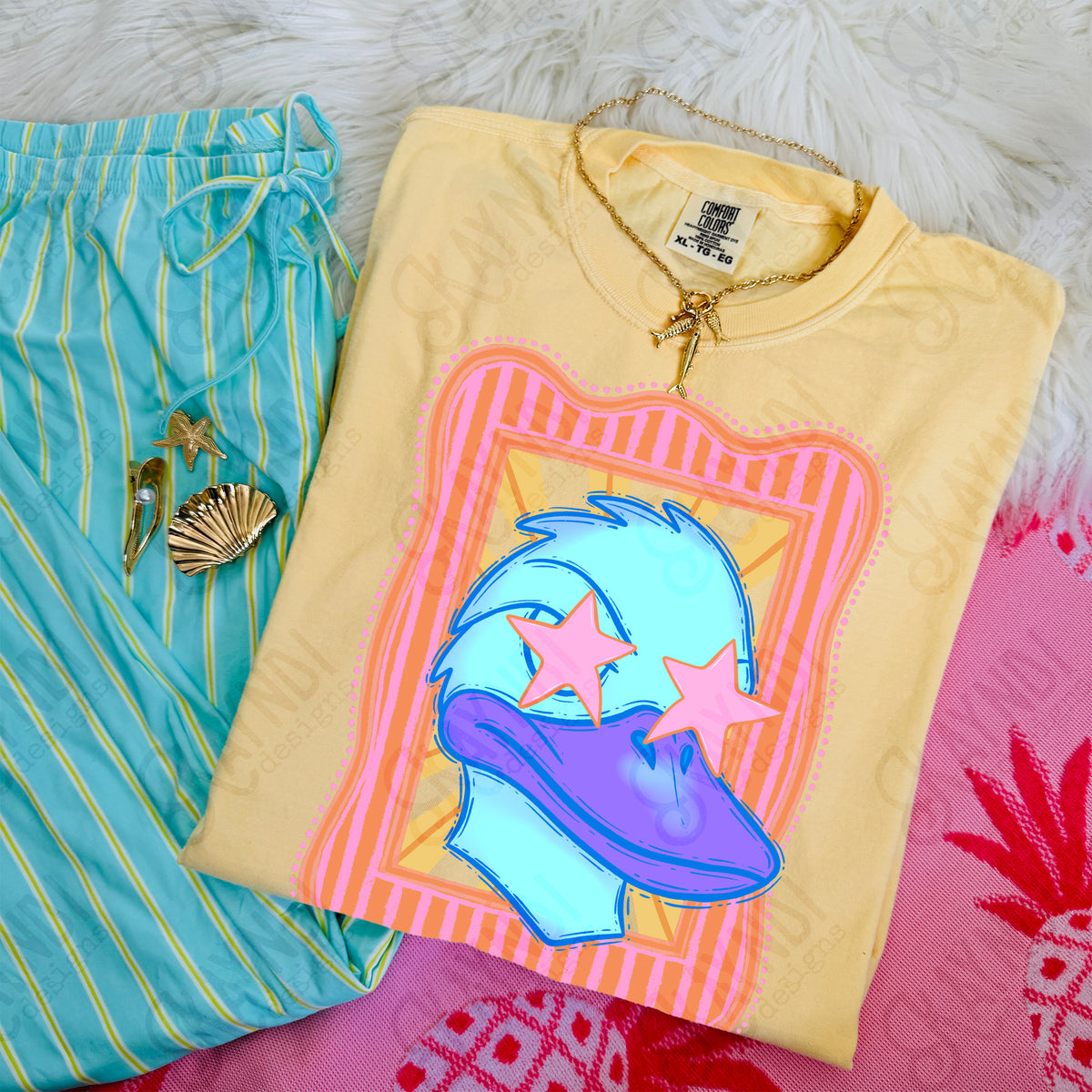 Preppy Mascot Blue Duck (Kayndi) DTF Transfer