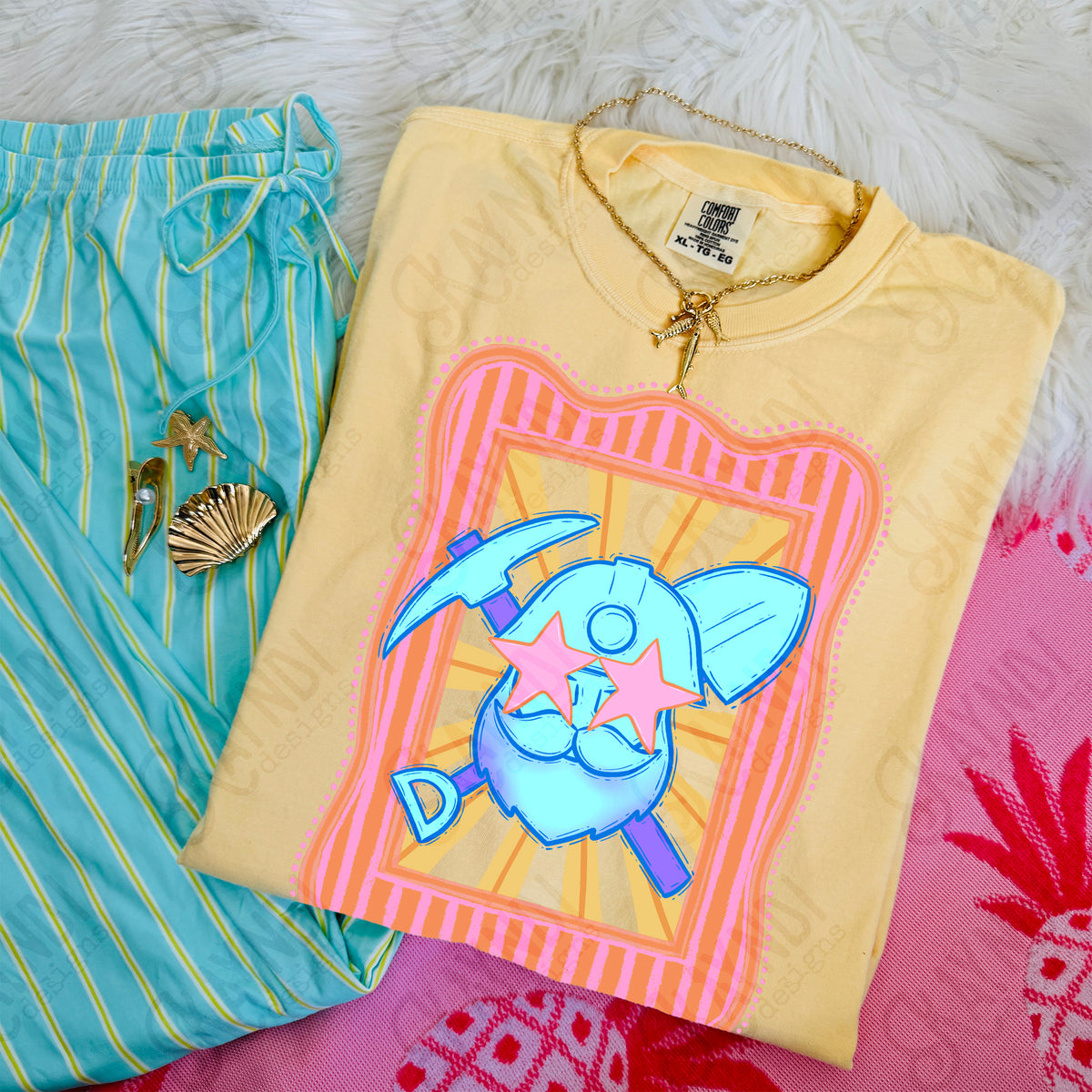 Preppy Mascot Blue Miner (Kayndi) DTF Transfer