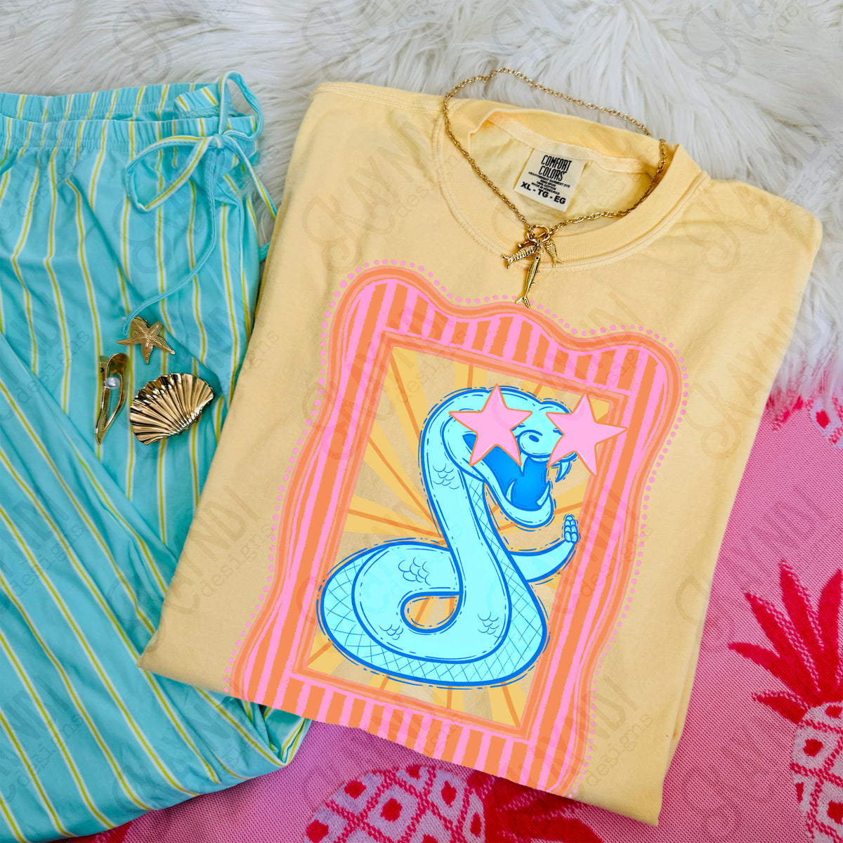 Preppy Mascot Blue Rattler (Kayndi) DTF Transfer