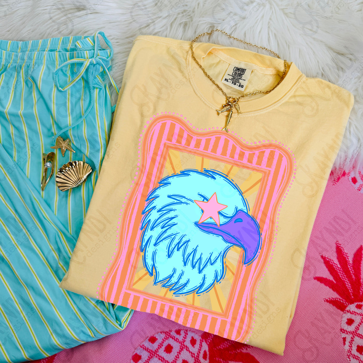 Preppy Mascot Blue Raven (Kayndi) DTF Transfer