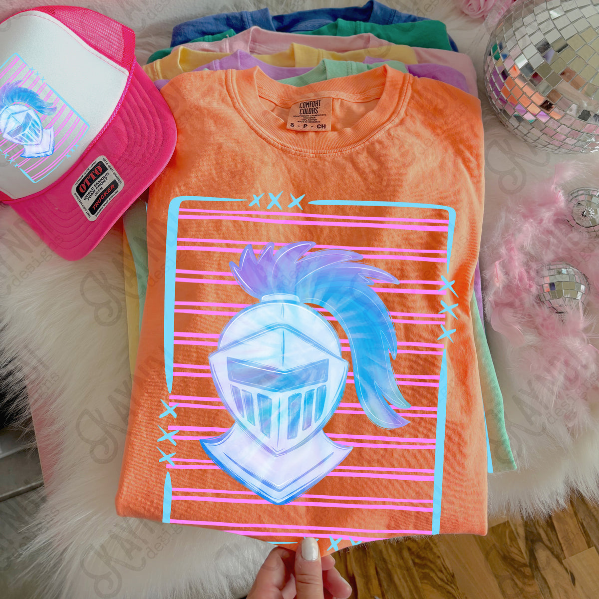 Knights tie dye striped (Kayndi) DTF Transfer