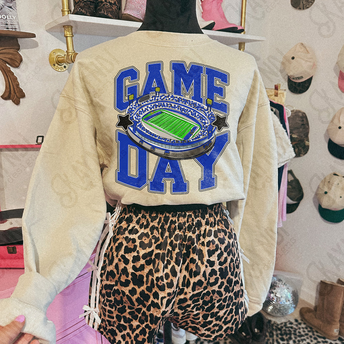 Game day football stadium BLUE (Kayndi) DTF Transfer
