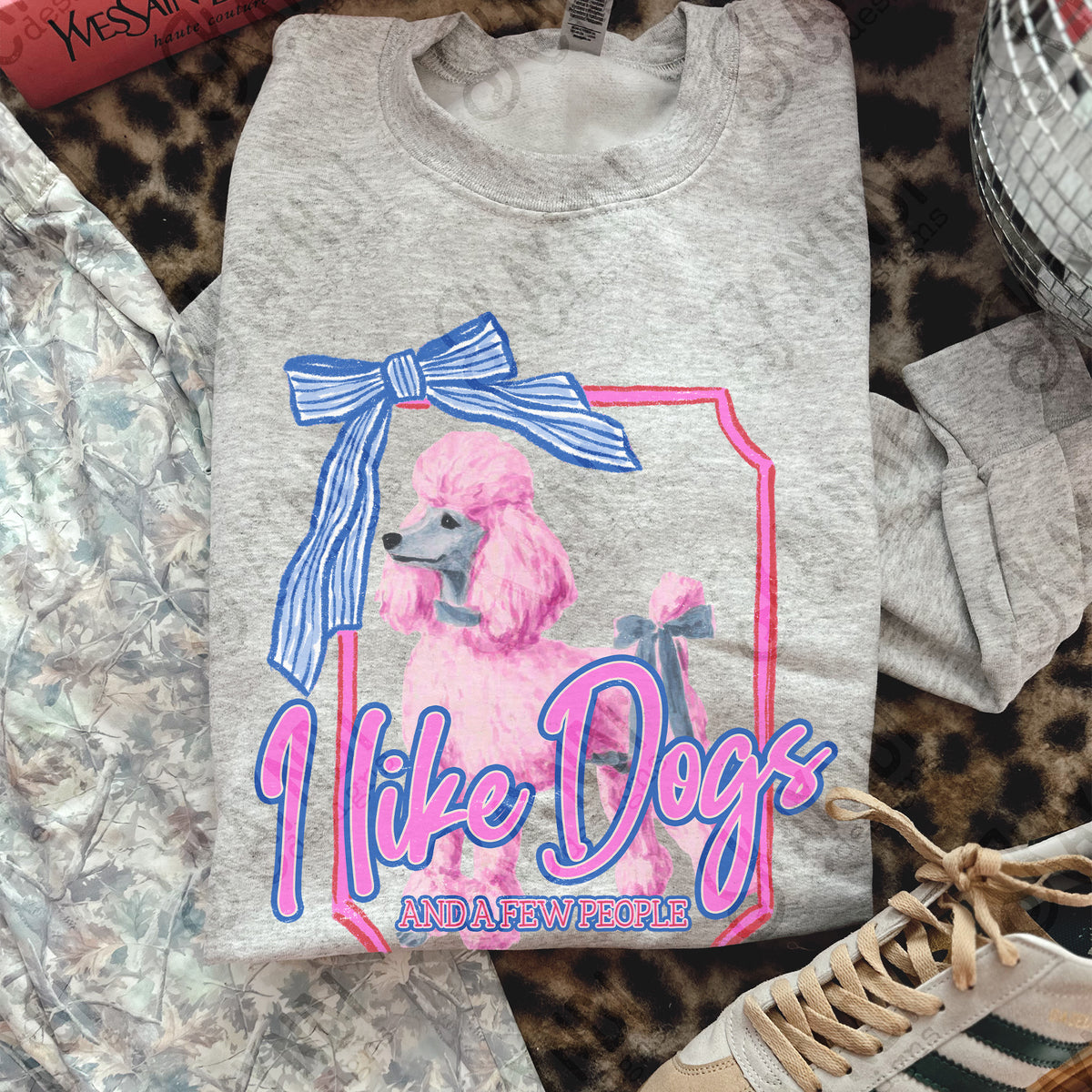 I like dogs and a few people poodle (Kayndi) DTF Transfer