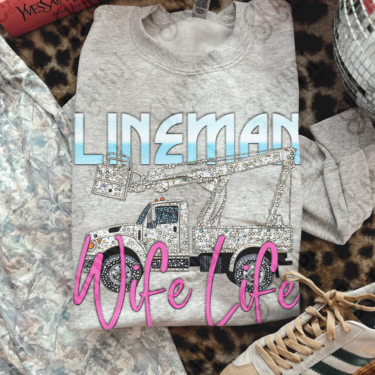 Lineman wife life (Kayndi) DTF Transfer
