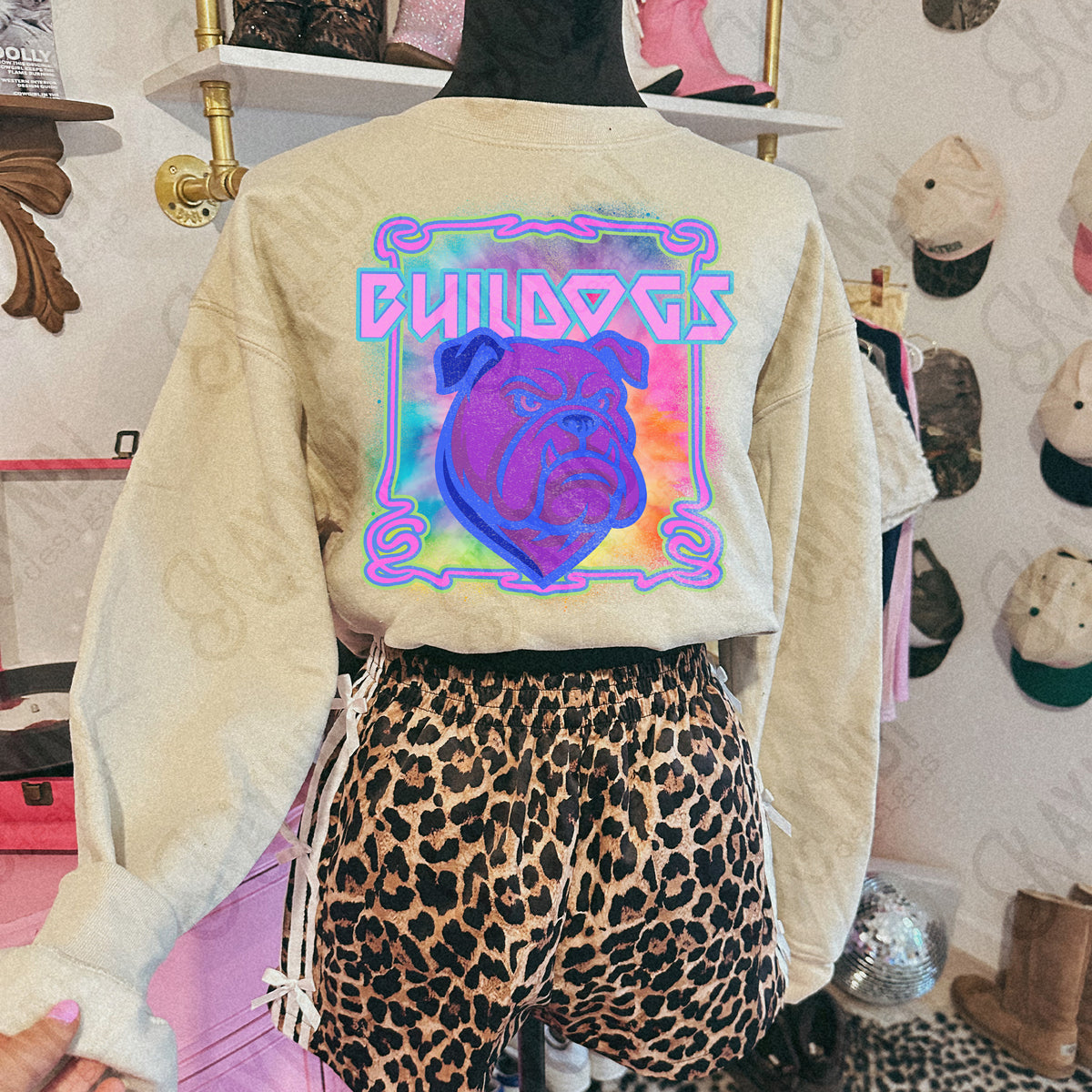 Bulldogs neon tie dye (Kayndi) DTF Transfer