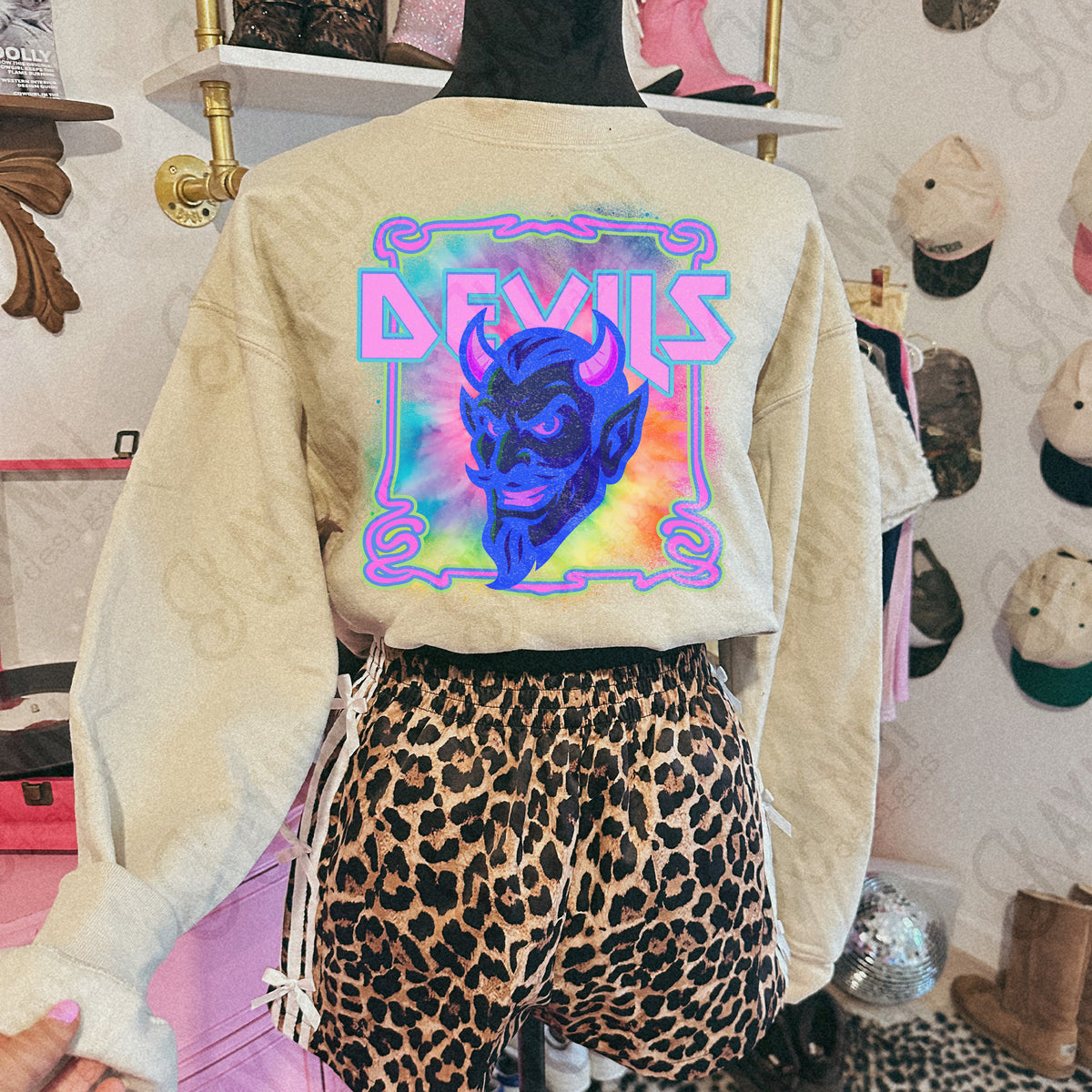 Devils neon tie dye (Kayndi) DTF Transfer