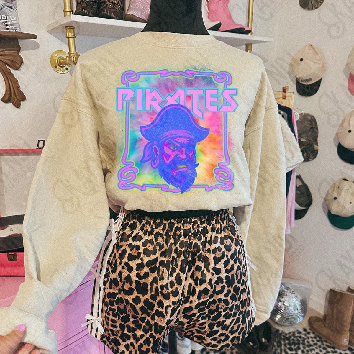 Pirates neon tie dye (Kayndi) DTF Transfer
