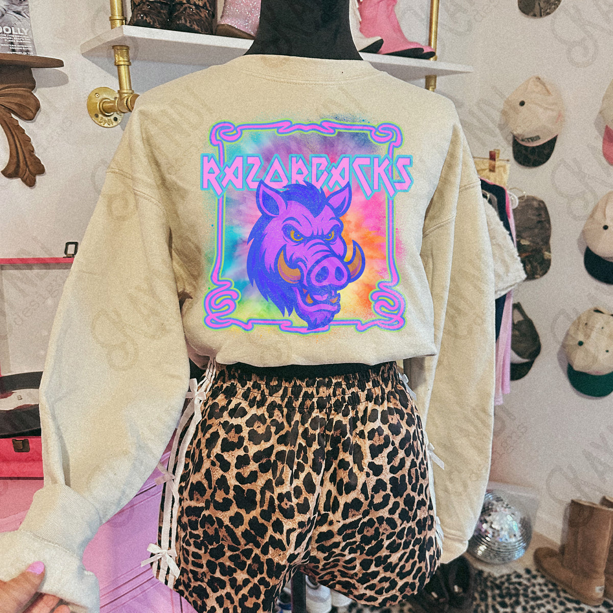 Razprbacks neon tie dye (Kayndi) DTF Transfer