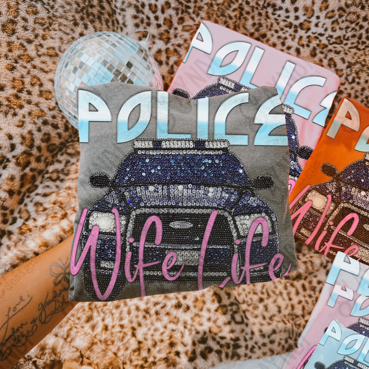 Police wife life (Kayndi) DTF Transfer