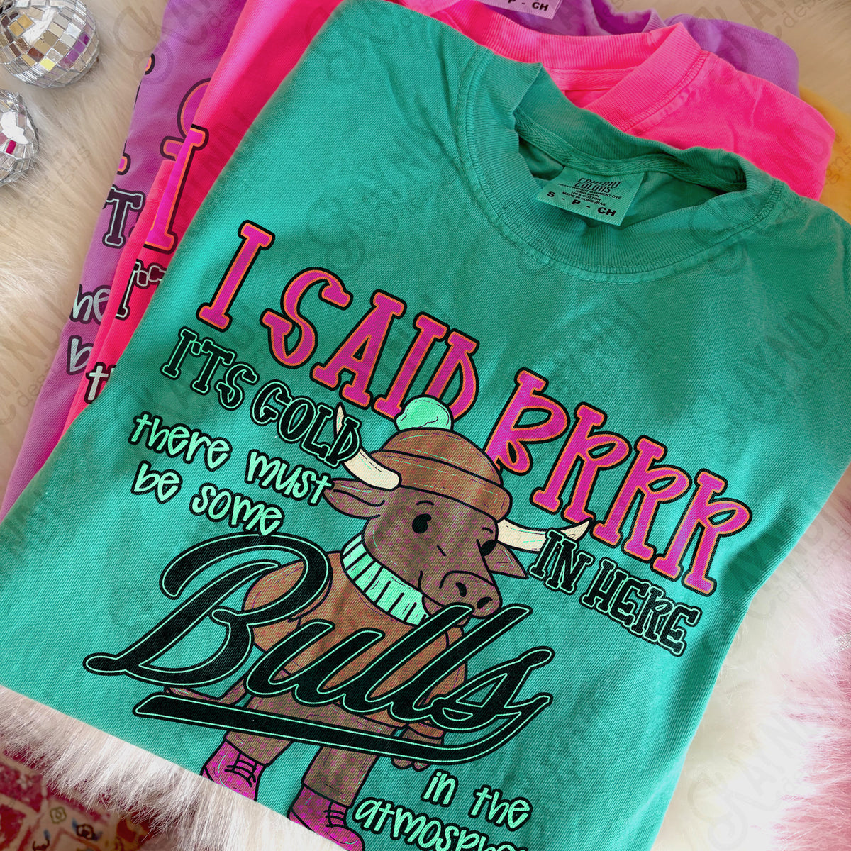 bulls brrr mascots (kayndi) DTF transfer