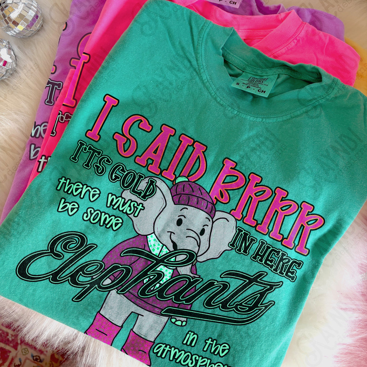 elephants brrr mascots (kayndi) DTF transfer