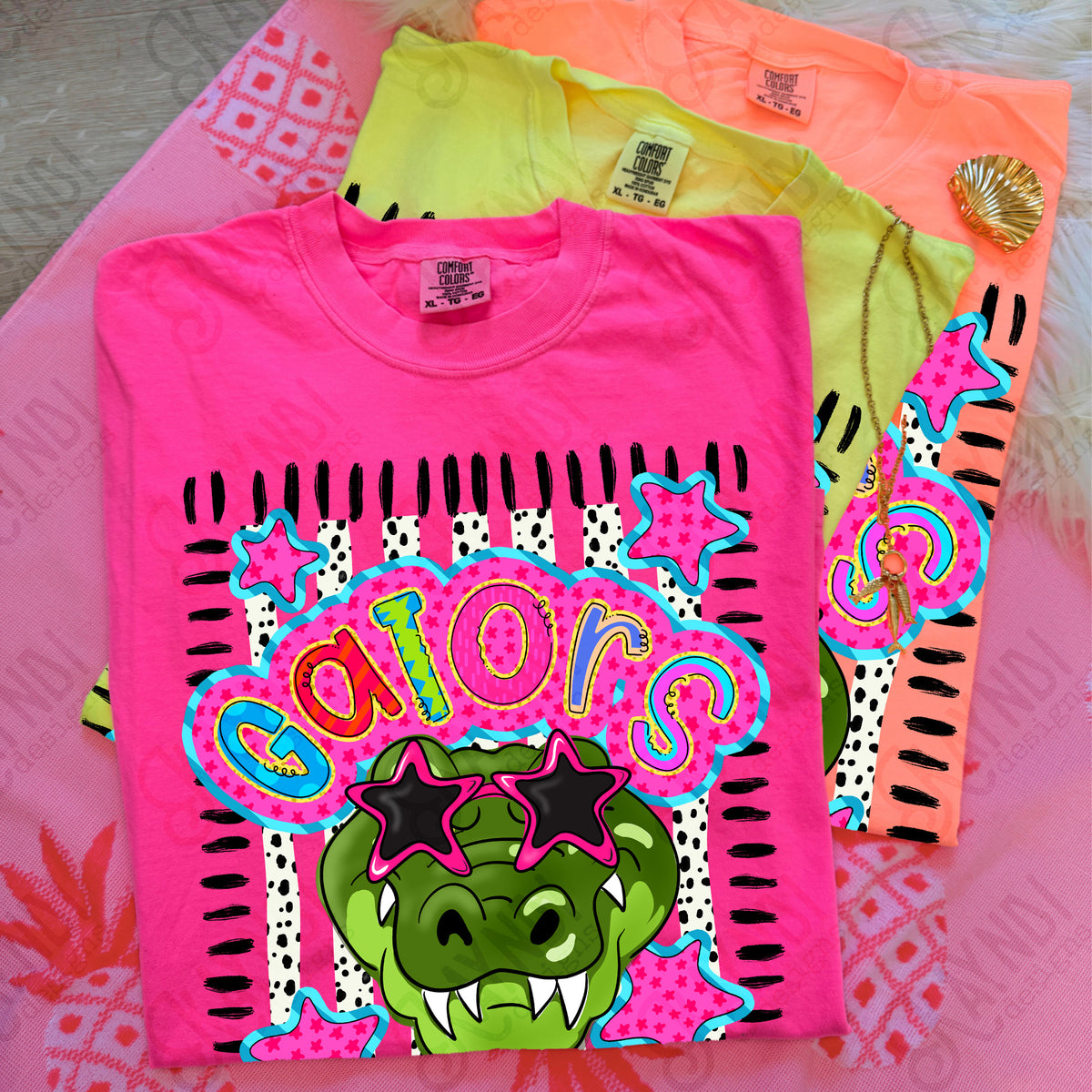 Gators doodle star sunglasses (Kayndi) DTF Transfer