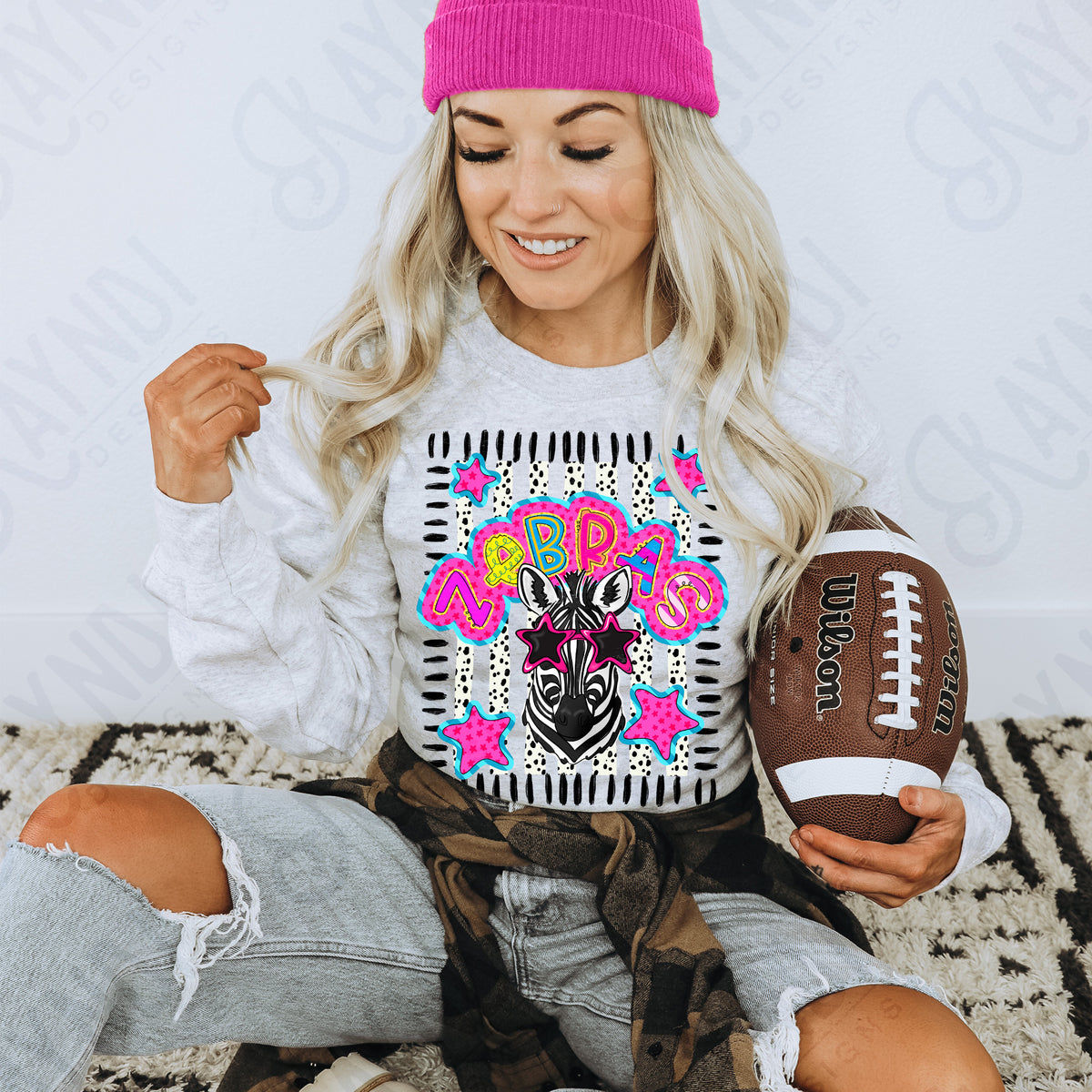 Zebras doodle star sunglasses (Kayndi) DTF Transfer
