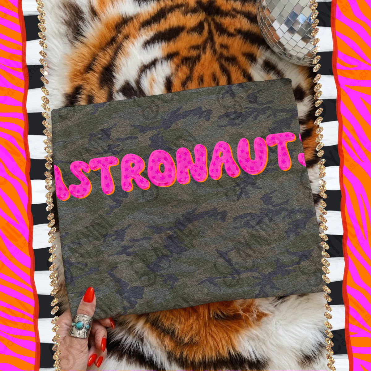 ASTRONAUTS  bubble star mascot (kayndi) DTF Transfer