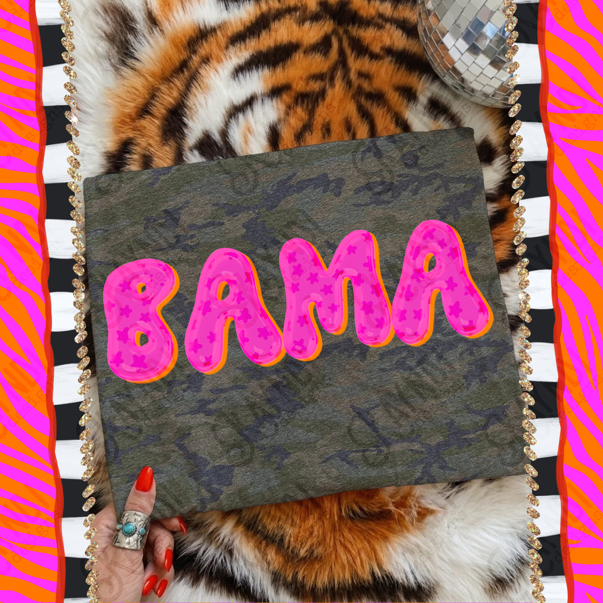 BAMA bubble star mascot (kayndi) DTF Transfer