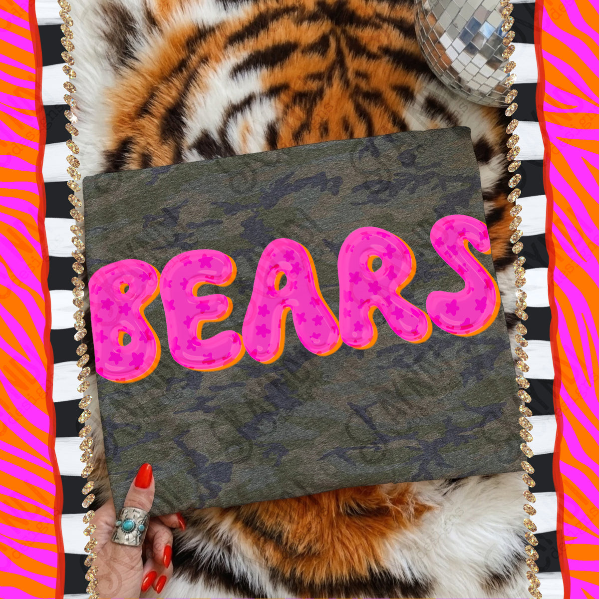 BEARS bubble star mascot (kayndi) DTF Transfer