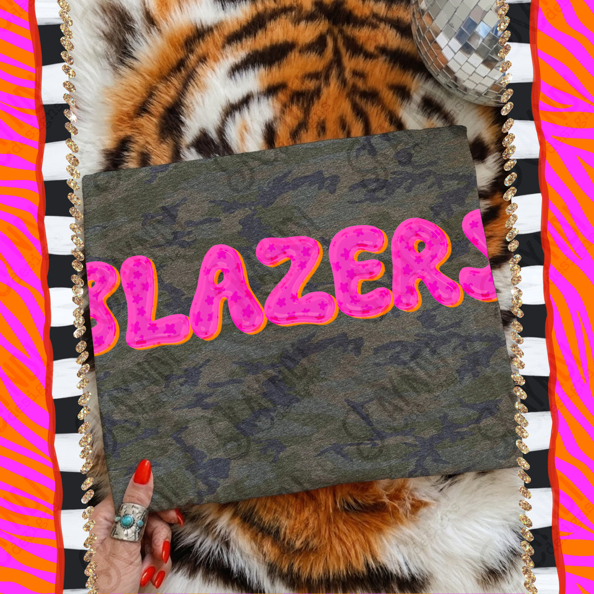BLAZERS bubble star mascot (kayndi) DTF Transfer