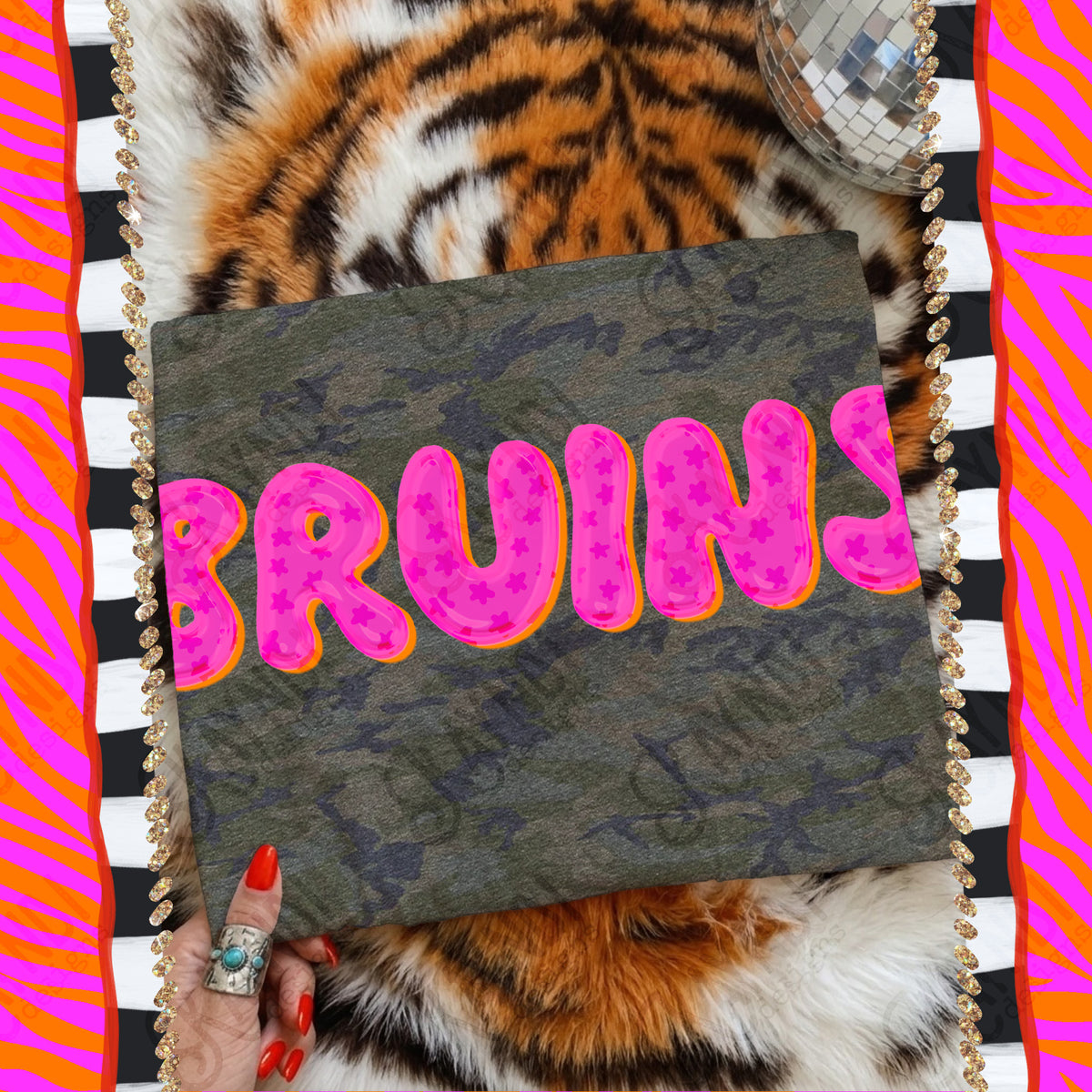 BRUINS bubble star mascot (kayndi) DTF Transfer