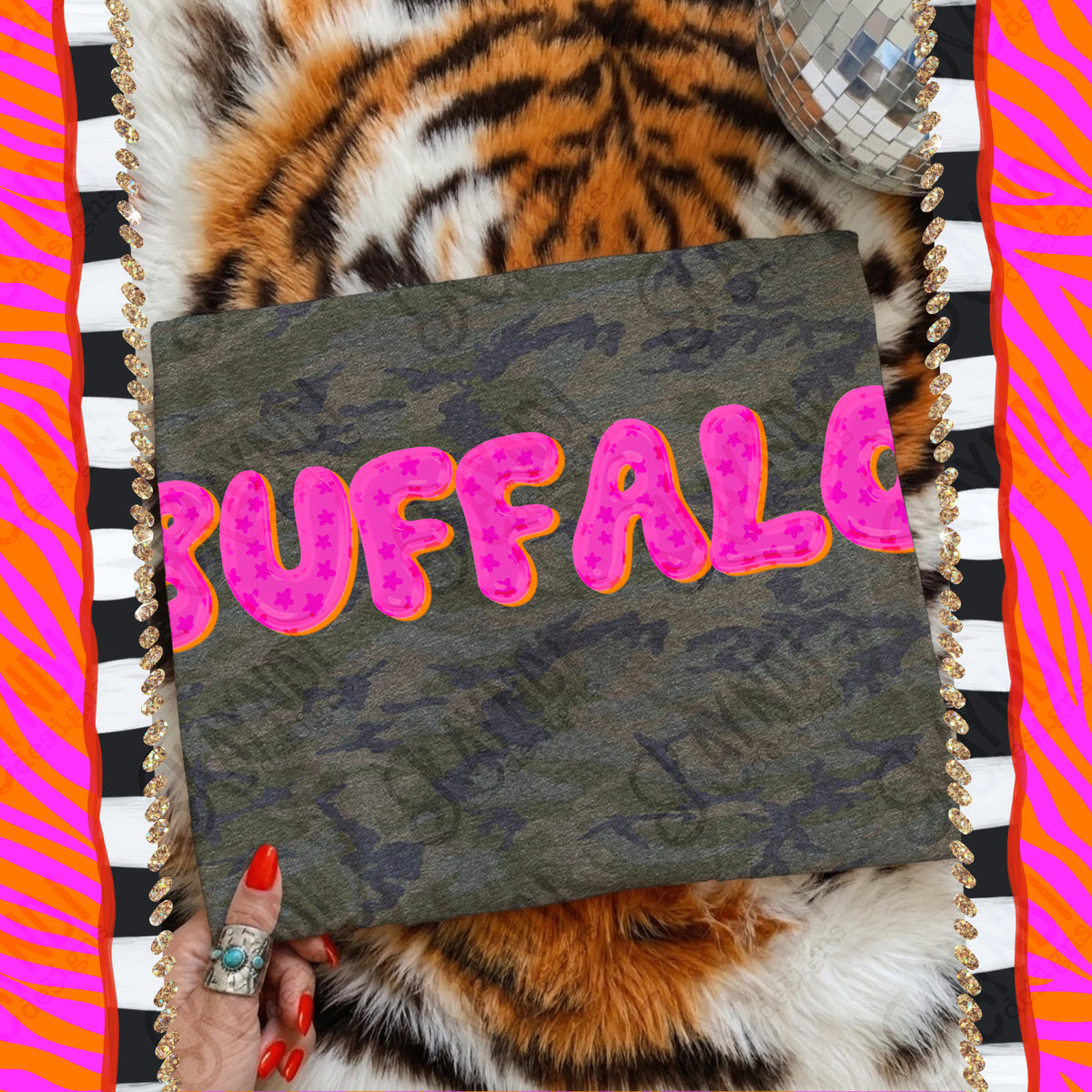 BUFFALOS bubble star mascot (kayndi) DTF Transfer